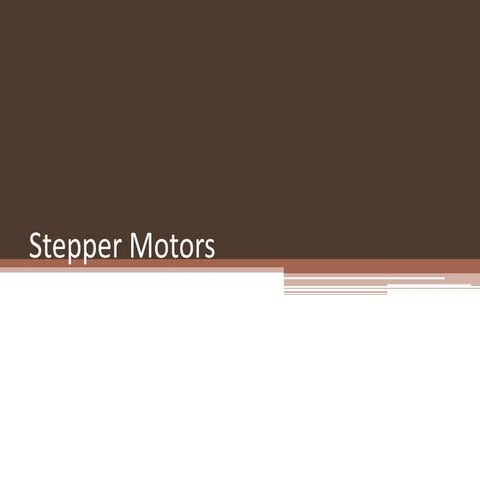 STEPPER MOTOR