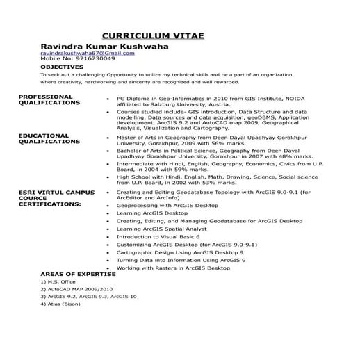 Ravindra_CV | PDF