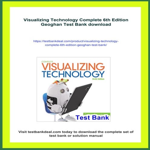 Visualizing Technology Complete 6th Edition Geoghan Test Bank | PDF