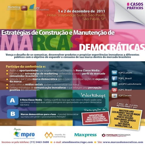 Estratégias de Construção e Manutenção de Marcas Democráticas