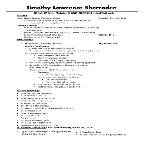 TIM S RESUME