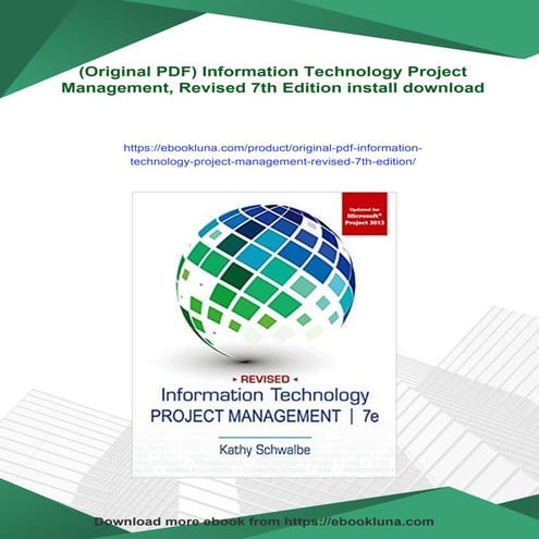 (Original PDF) Information Technology Project Management, Revised 7th Edition