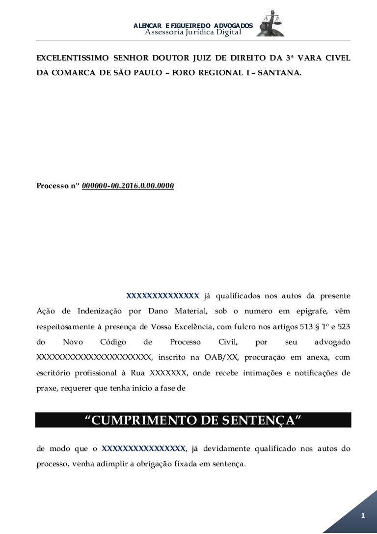 Cumprimento De Sentença 156 O Que Significa