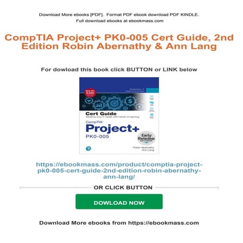 [PDF Download] CompTIA Project+ PK0-005 Cert Guide, 2nd Edition Robin ...