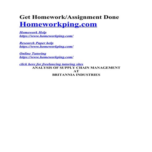 208835030 supply-chain-study-britania