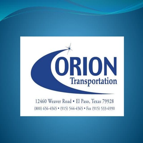 Orion Presentation | PPTX