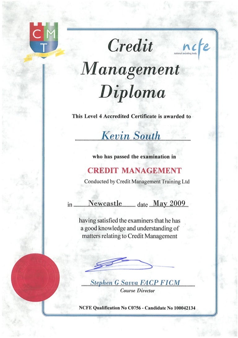 CREDIT MANAGEMENT DIPLOMA
