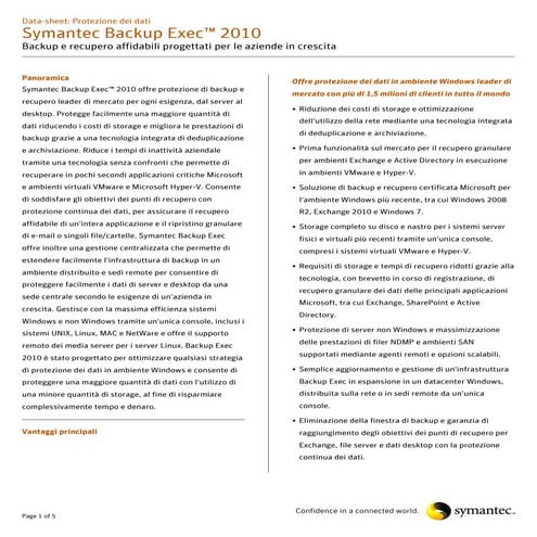 Symantec Backup Exec 2010