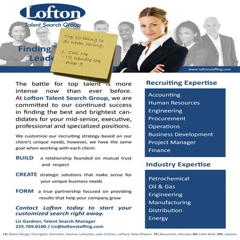 Talent Search Group Flyer