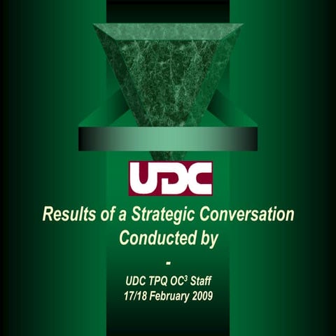 OC3 STRATEGIC CONVERSATION FEB 2009