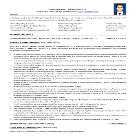 Mohsin CV