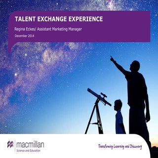 TALENT EXCHANGE - Sharing your Expe...