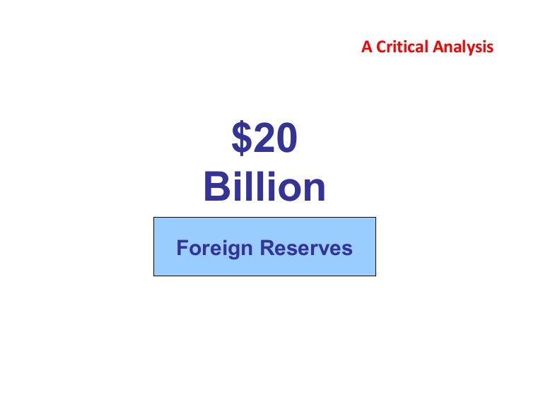 20 Billion Dollars Foreign Reserves