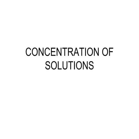 20 concentration of solutions