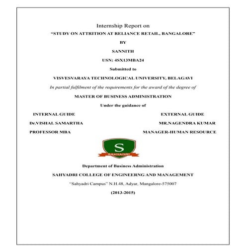 summer internship project | DOCX