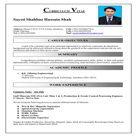 Muhammad imtiaz azam. Cv | PDF