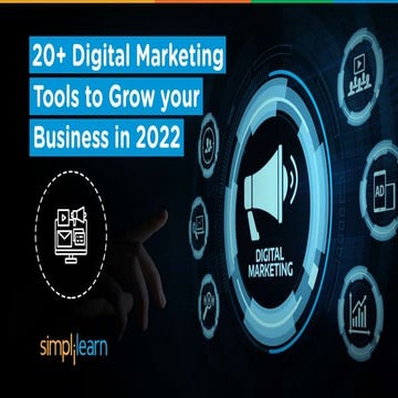20+ Digital marketing tools to Grow your business in 2022 | PPTX