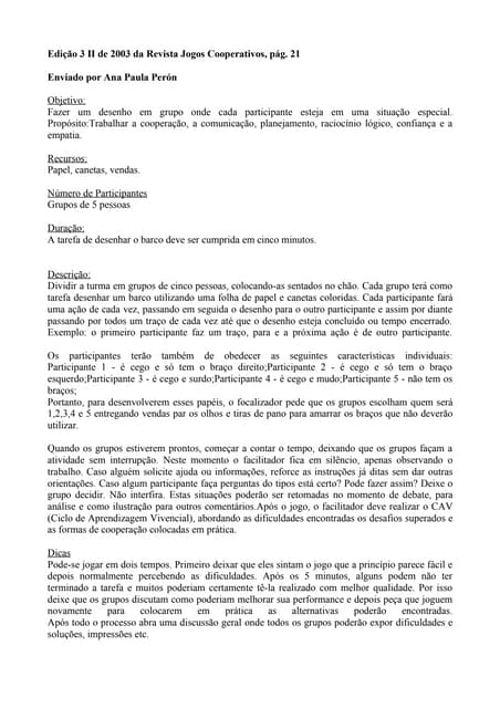 20 dinamicas pedagogicas