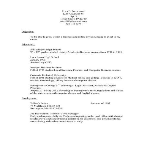 CURRICULUM VITAE mel - 2014 | DOCX