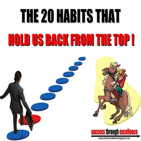 20 Habits For Growth