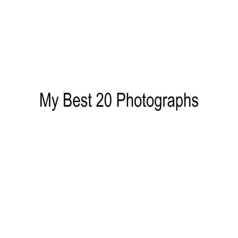 My 20 Beat Photographs