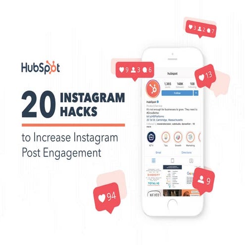 Hubspot: 20 Hacks for Increasing Instagram Post Engagement