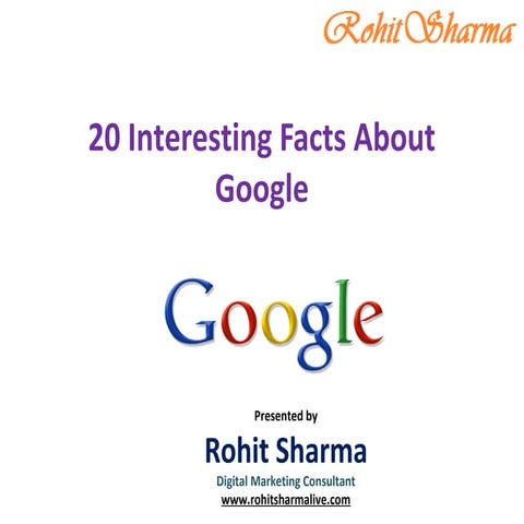 20 interesting facts about Google