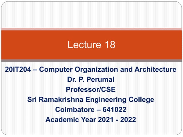 20IT204-COA-Lecture 18.ppt