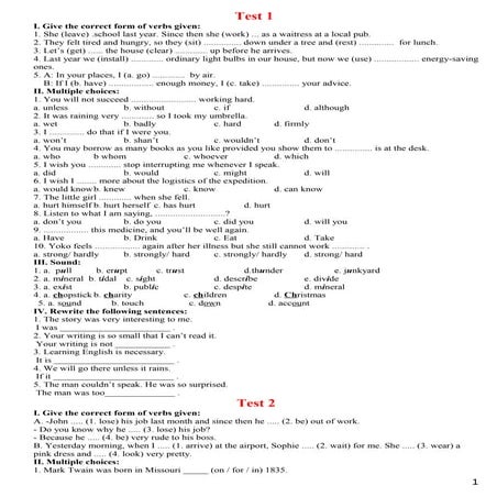 20 đề luyện thi vào lớp 10 môn tiếng anh