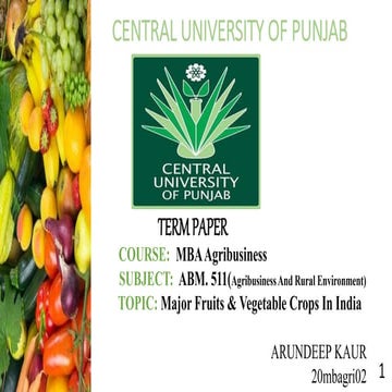 major fruits and vegetables crop in India 2019-20