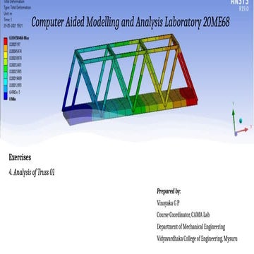 20ME68_Analysis of Trusses BY ANSYS .pptx