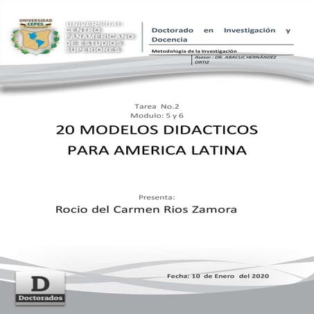 Modelos educativos en latinoamerica. elias bedoya | PPTX