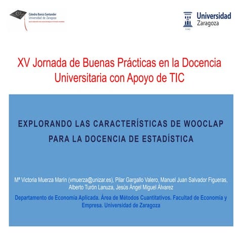 Explorando las características de Wooclap para la docencia de Estadística