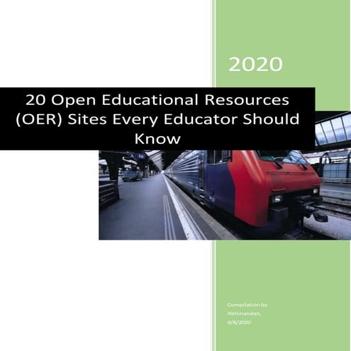 20 Open Educational Resources For Educators