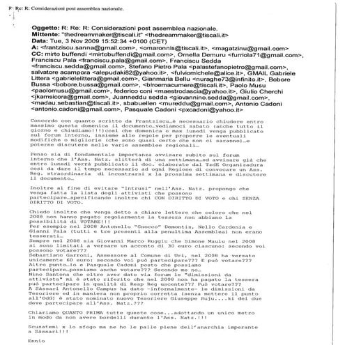 20 ott 2009   post assemblea nazionale e doc org 2