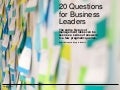 20 Questions for Business Leaders
