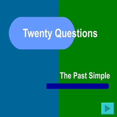 20 Questions Past Simple | PPT
