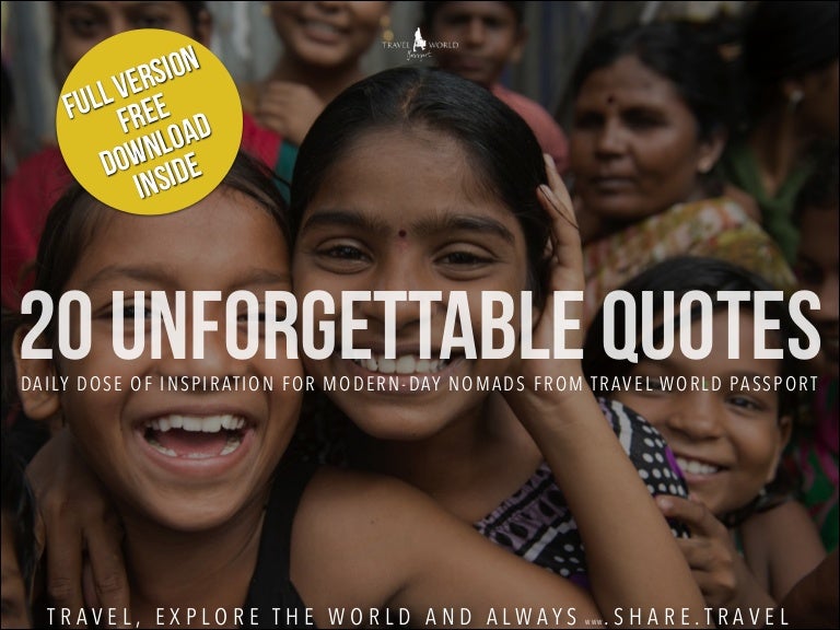 20 Quotes for Modern Day Nomads