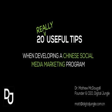 20 Really Useful Chinese Focused Content Marketing Tips