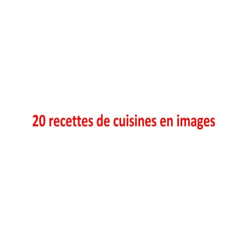 Recettes de cuisine en images