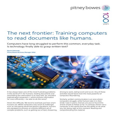 The next frontier: Training computers to read documents like humans.