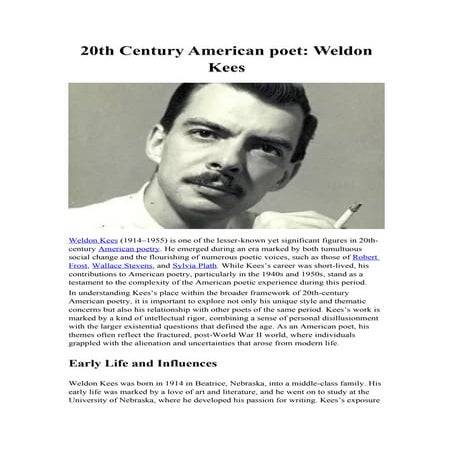 20th Century American Poet Philip Whalen.docx