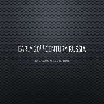 20th Century Russia