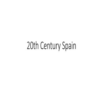 20th century Spain