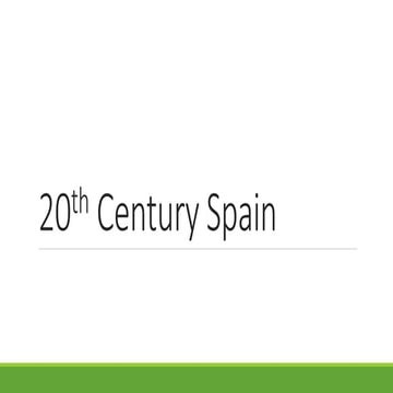 20th century spain
