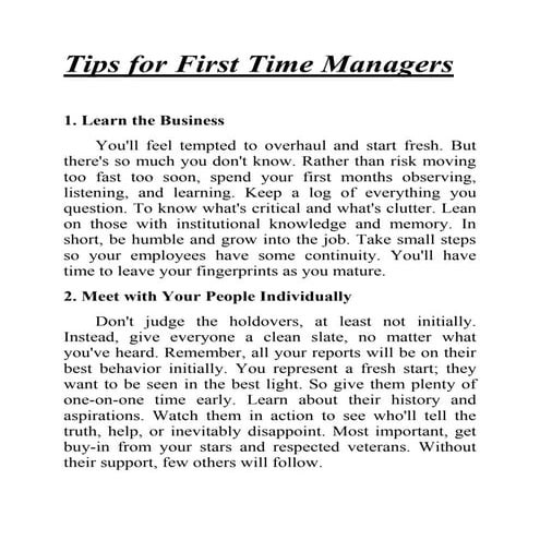 20 tips for time managment