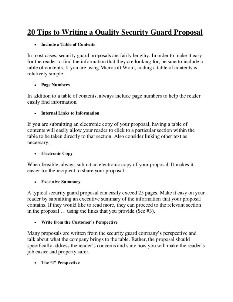 security proposal under fontanacountryinn com security proposal