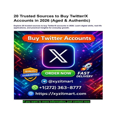 7 Authentic Sources to Buy Twitter Accounts (Aged & Safe) in the USA ...