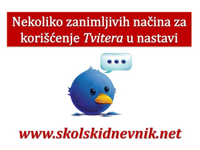 Nekoliko tviter saveta za nastavu