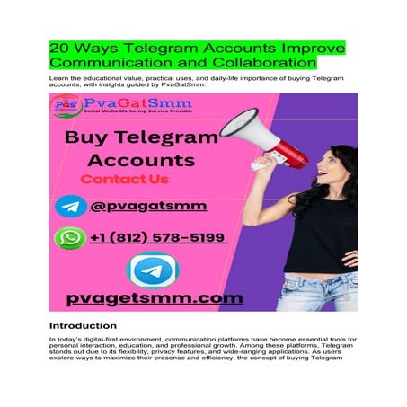 Buy Telegram Accounts for Fast and Effective Marketing in 2026 | PDF